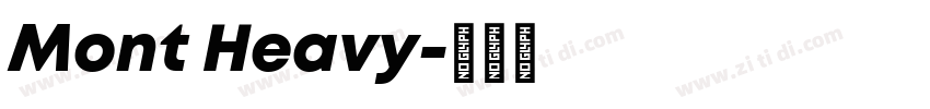 Mont Heavy字体转换